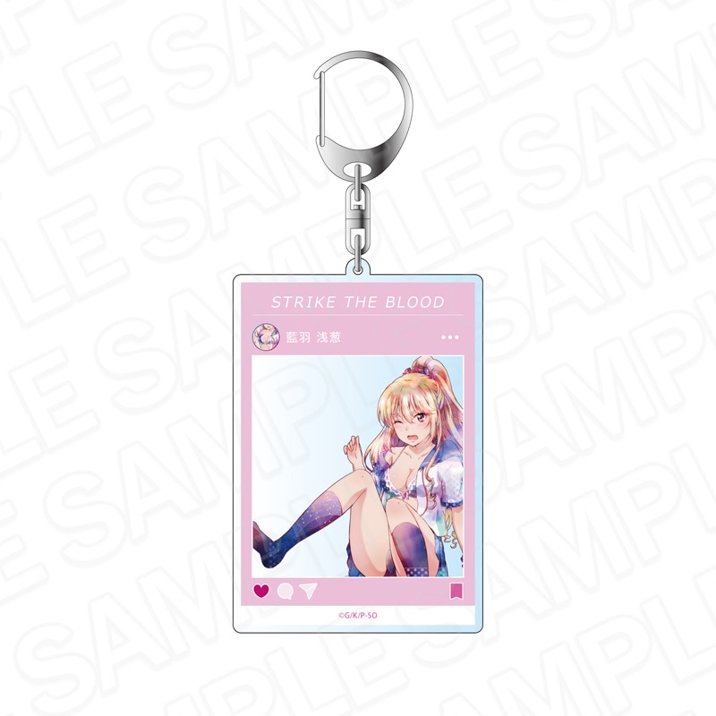 【予約受付9/17まで】ストライク・ザ・ブラッドFINAL　SNS風アクリルキーホルダー　PALE TONE series　藍羽 浅葱　尻もち ver.【2026年11月中旬頃発売】