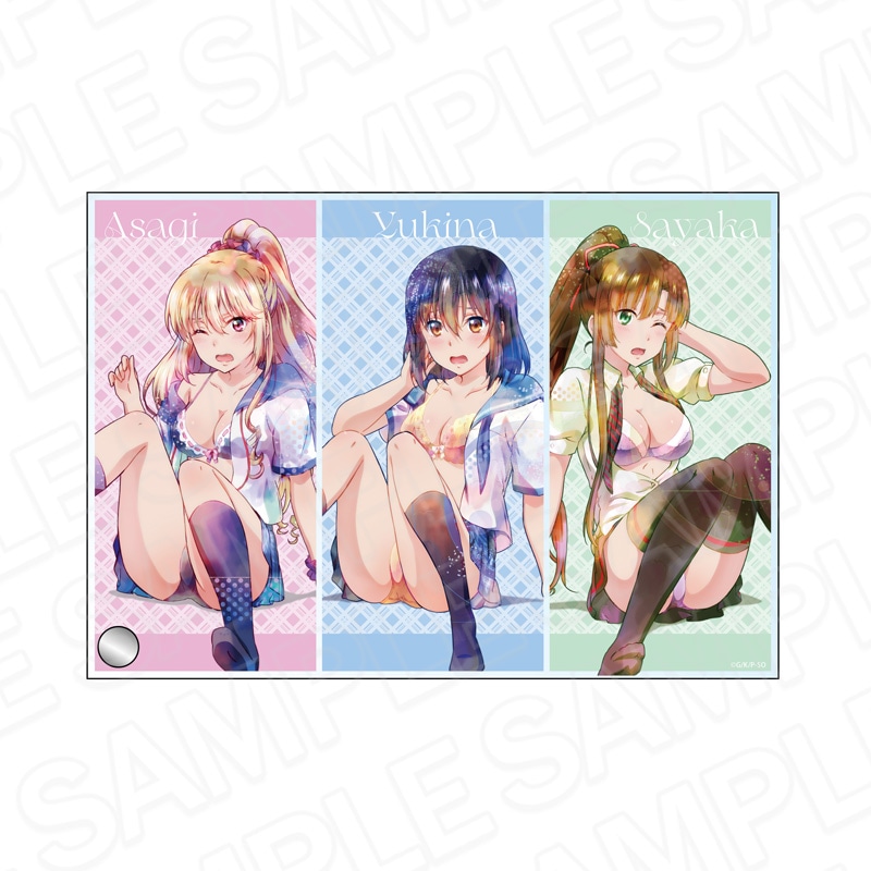 【予約受付9/17まで】ストライク・ザ・ブラッドFINAL　ミニアクリルアート　PALE TONE series　雪菜&浅葱&紗矢華　尻もち ver.【2026年11月中旬頃発売】