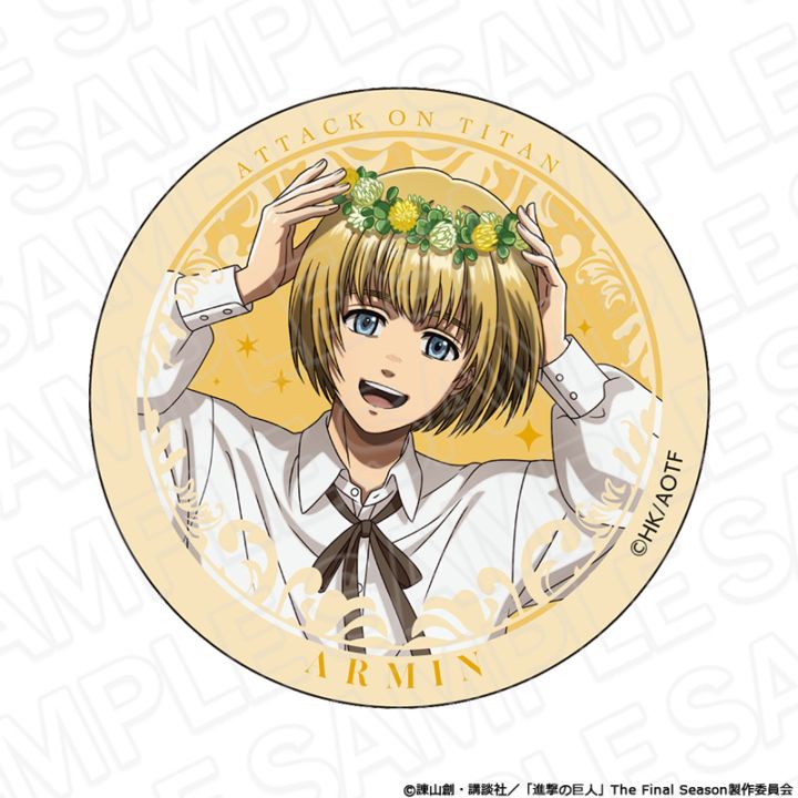 【アフター京まふ2026同時通販】TVアニメ『進撃の巨人』　缶ミラー アルミン・アルレルト Flower Crown ver.【2027年1月中旬～2月上旬以降順次発送】