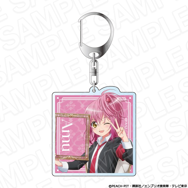 【アフター京まふ2026同時通販】TVアニメ『しゅごキャラ！』　ホログラムキーホルダー 日奈森あむ Frame ver.【2027年1月中旬～2月上旬以降順次発送】