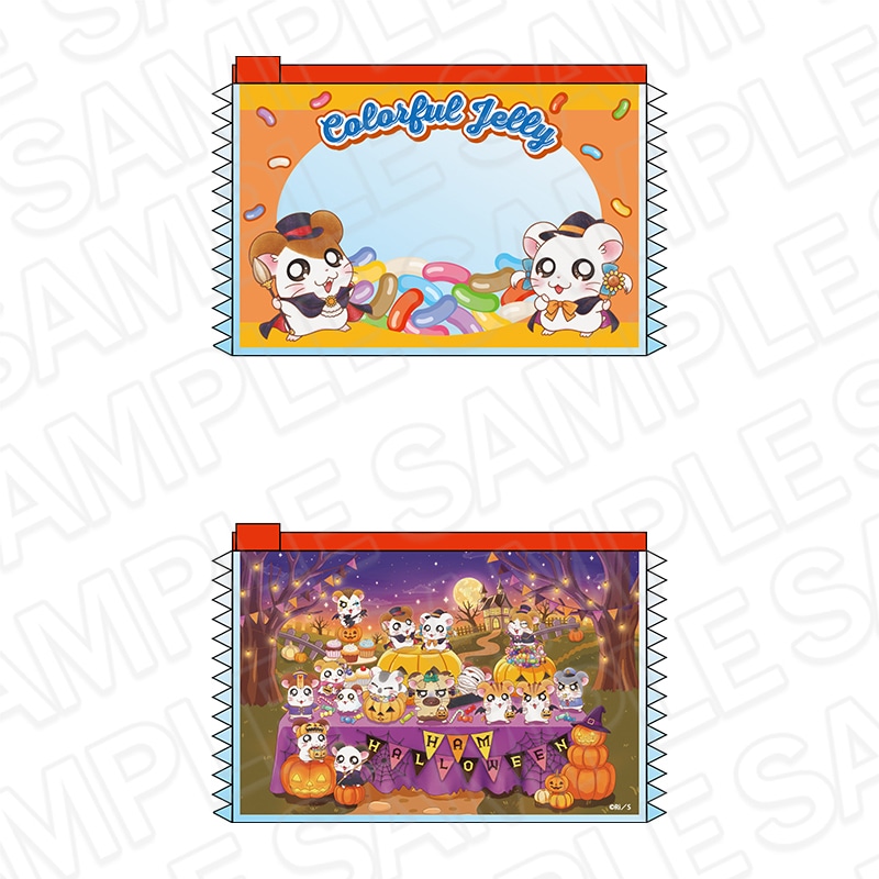 【とっとこハムタウンショップONLINE】とっとこハム太郎　お菓子パッケージ風クリアポーチ ハロウィン ver.《ご注文から2ヶ月前後でお届け予定》