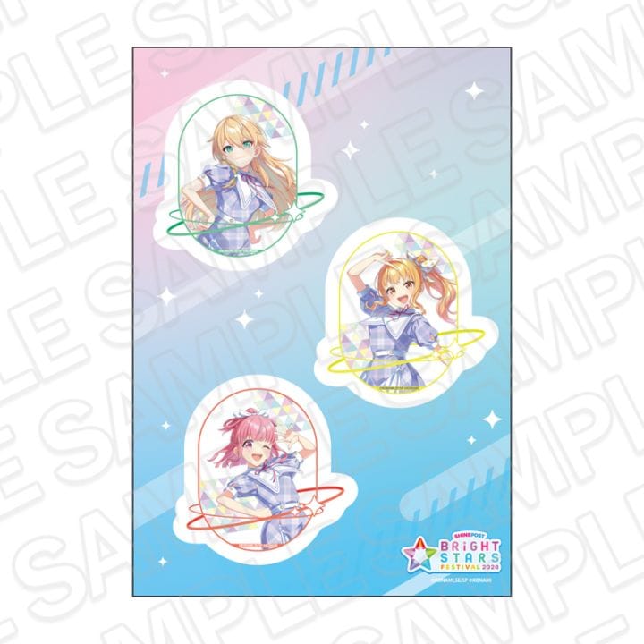 【事後通販】シャインポスト BRiGHT STARS FESTIVAL 2026　ステッカーシート FFF【2026年12月中旬～2027年1月中旬以降お届け予定】