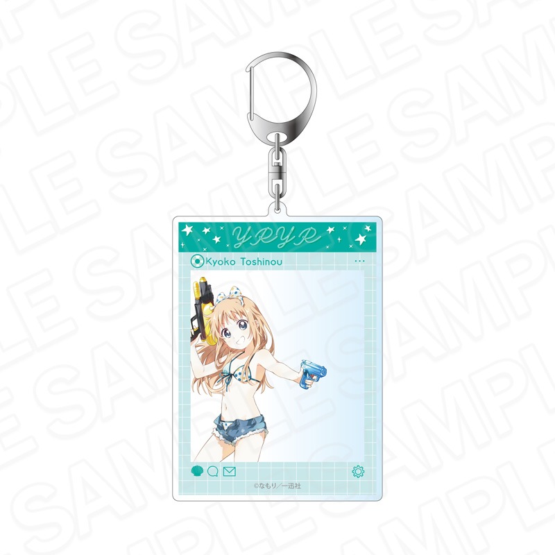 予約受付10/22まで】ゆるゆり アクリルネームバッジ 船見結衣 水着 ver