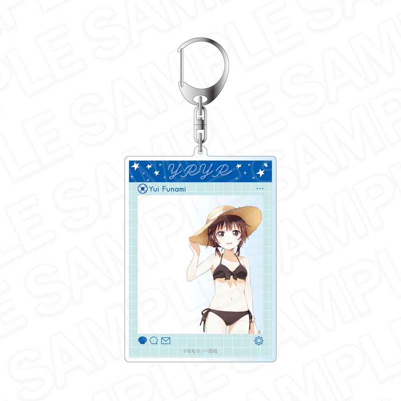 予約受付10/22まで】ゆるゆり アクリルネームバッジ 船見結衣 水着 ver