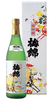 梅錦山川 梅錦 超特撰「秀逸」カートン入り ７２０ｍｌ （送料別）(n)
