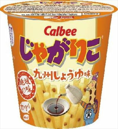 【送料込み※一部地域除く】カルビー じゃがりこ九州しょうゆ味 52g まとめ買い(×12)(n)
