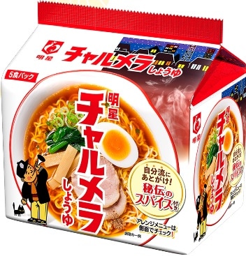 明星 チャルメラ ５食 ９７ｇ×５ まとめ買い（×6）（送料別）(n)