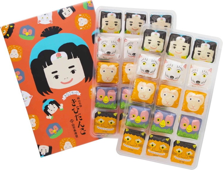 【産地取り寄せ商品】きなこきびだんご と きびだんご のセット 30個入り (山方永寿堂)（送料別）(n)