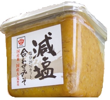 ますやみそ 減塩カップ合わせみそ 500g まとめ買い(×3)（送料別）(n)