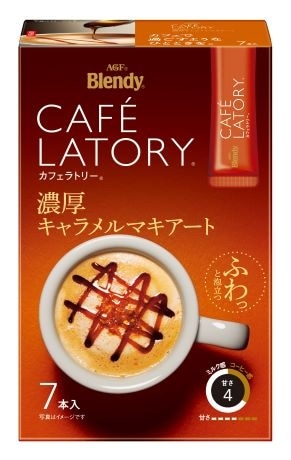【限定クーポン対象商品】AGF カフェラトリー 濃厚キャラメルマキアート 11g×7p まとめ買い(×6)(送料別)(n)