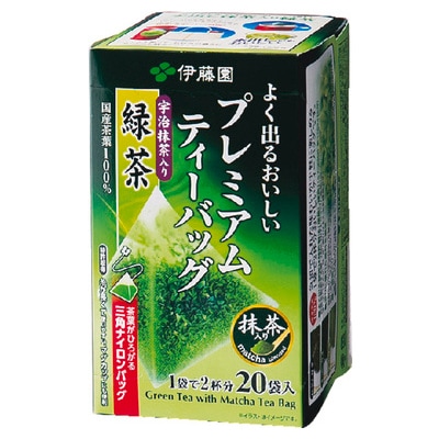 伊藤園 プレミアムティーバッグ抹茶入り緑茶20袋 1.8g×20袋 まとめ買い(×4)(送料別)(n)