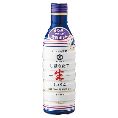 キッコーマン いつでも新鮮 しぼりたて生しょうゆ 450ml まとめ買い（×6）（送料別）(n)