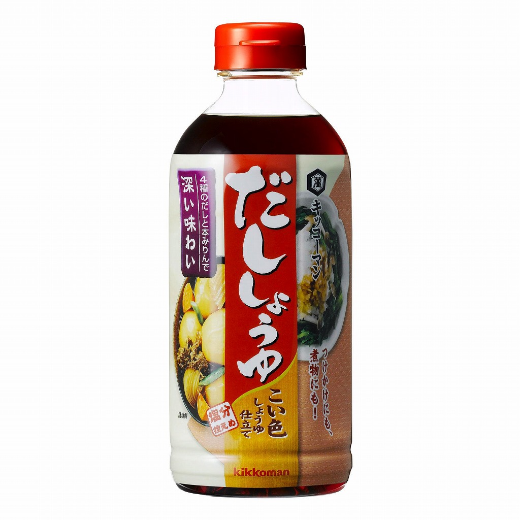 キッコーマン だししょうゆ こい色しょうゆ仕立て 500ml まとめ買い（×12）（送料別）(n)