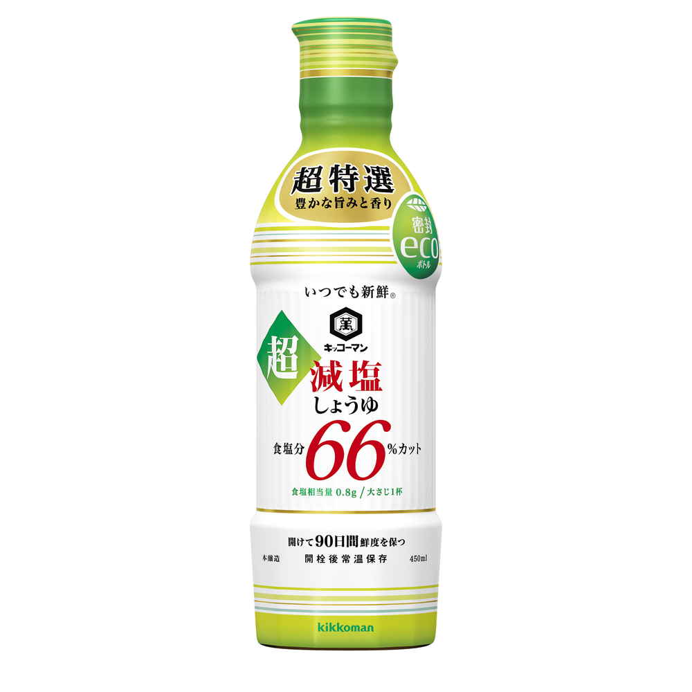 キッコーマン いつでも新鮮 超減塩しょうゆ 450ml まとめ買い(×12)|4901515004698(tc)(005881)