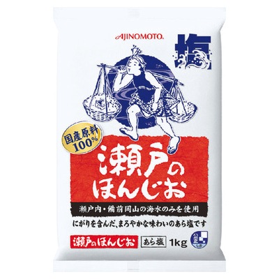 味の素 瀬戸のほんじお 1kg まとめ買い（×10）（送料別）(n)