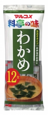 【限定クーポン対象商品】マルコメ 生みそ汁料亭の味わかめ 12食 216g まとめ買い（×12）（送料別）(n)