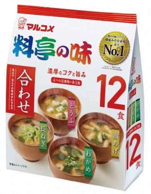 【限定クーポン対象商品】マルコメ お徳用料亭の味 12食 219g まとめ買い（×12）（送料別）(n)