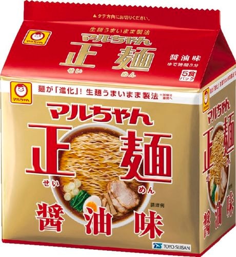 マルちゃん マルちゃん正麺 醤油味 5食入り 105g×5 まとめ買い（×6）（送料別）(n)