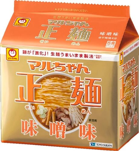 マルちゃん マルちゃん正麺 味噌味 5食入り 108g×5 まとめ買い（×6）（送料別）(n)