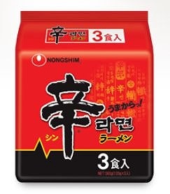 農心 辛ラーメン 3食入り 120g×3 まとめ買い(×6)(送料別)(n)