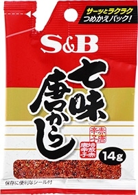 ◆S&B 七味 袋入り 14g まとめ買い(×10)(送料別)(n)