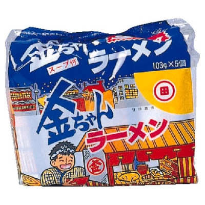 徳島製粉 金ちゃんラーメン５個パック １０３ｇＸ５ まとめ買い（×6）（送料別）(n)