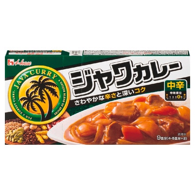 ハウス ジャワカレー中辛 185g まとめ買い（×10）（送料別）(n)