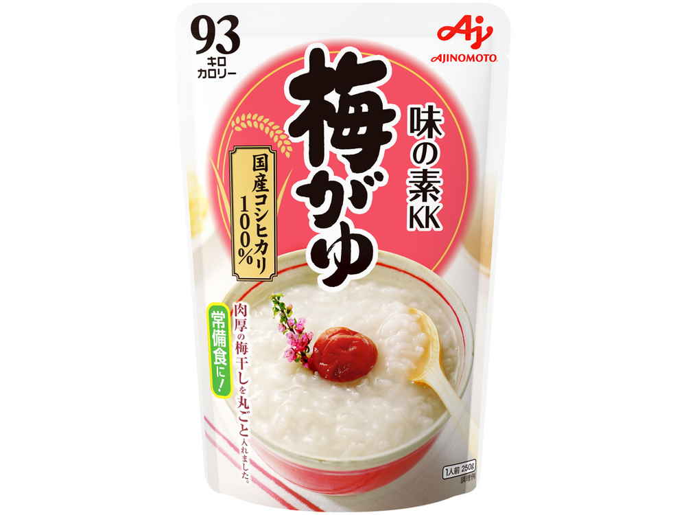 【限定クーポン対象商品】味の素 梅がゆ 250g まとめ買い（×9）（送料別）(n)