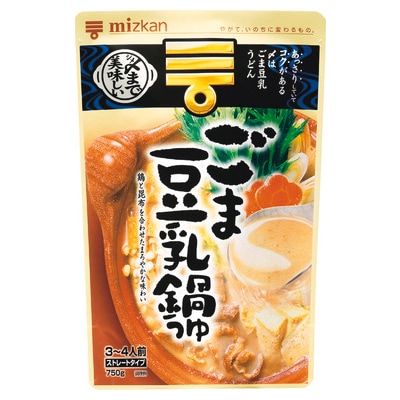 ミツカン 〆まで美味しい ごま豆乳鍋つゆ 750g まとめ買い（×12）（送料別）(n)