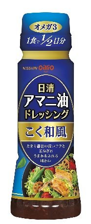 ◆日清オイリオ アマニ油ドレッシング こく和風 160ml まとめ買い（×12）（送料別）(n)