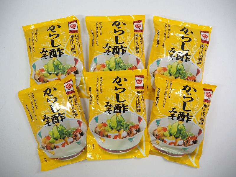ますやみそ からし酢みそ 30g×5袋入 まとめ買い（×6）（送料別）(n)