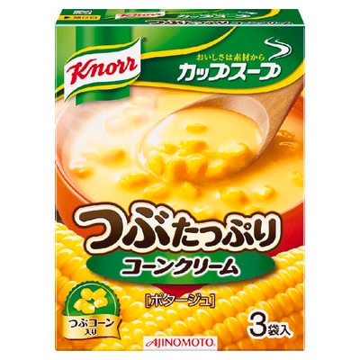 味の素 クノールカップスープ つぶコーン3袋 49.5g まとめ買い(×10)(送料別)(n)