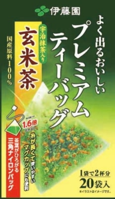 伊藤園 プレミアムティーバッグ抹茶入り玄米茶 2.3g×20 まとめ買い(×4)(送料別)(n)