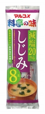 マルコメ 生みそ汁料亭の味減塩しじみ 8食 120g まとめ買い（×12）（送料別）(n)