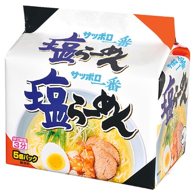 サッポロ一番 塩らーめん5食 100g×5 まとめ買い(×6)（送料別）(n)