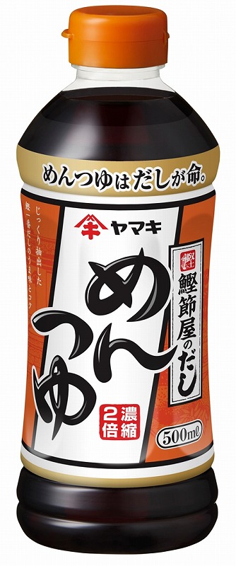 ◆ヤマキ めんつゆ 濃縮2倍 PET 500ml まとめ買い(×12)(送料別)(n)