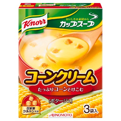 味の素 クノールカップスープ コーンクリーム3袋 52.8g まとめ買い（×10）（送料別）(n)