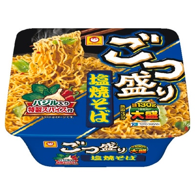 マルちゃん ごつ盛り 塩焼そば 156g まとめ買い(×12)（送料別）(n)