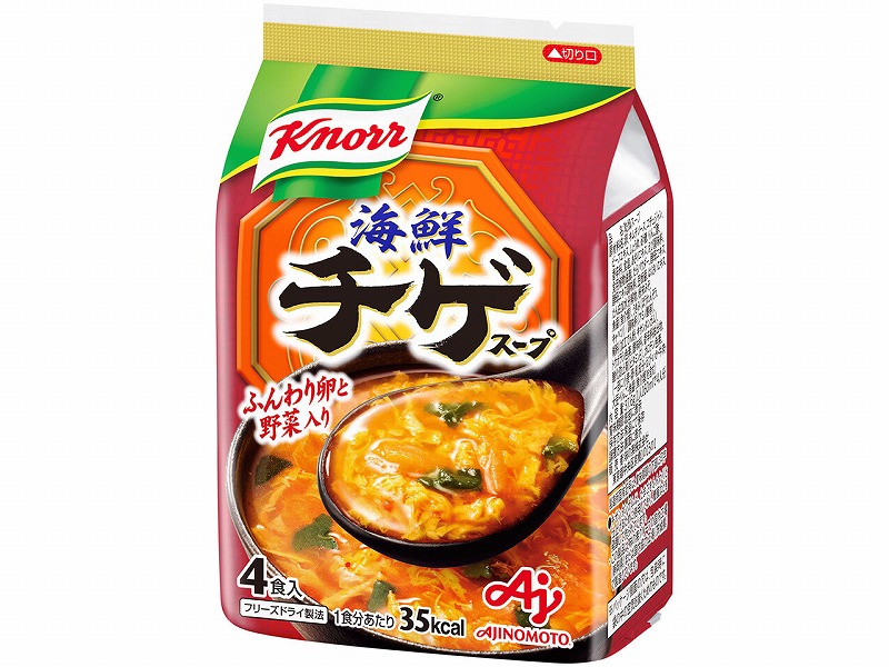 【限定クーポン対象商品】味の素クノール海鮮チゲスープ4食37.6gまとめ買い(×10)（送料別）(n)
