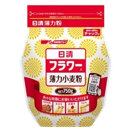 【限定クーポン対象商品】日清フーズ フラワーチャック付 750g まとめ買い(×15)（送料別）(n)