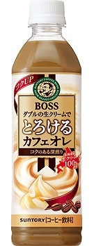 【限定クーポン対象商品】◆【送料込み※一部地域除く】【2ケース販売】サントリー ボスとろけるカフェオレ 500ml まとめ買い(×48)(n)