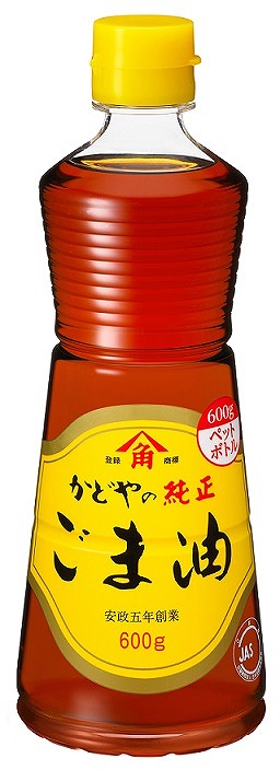 かどや 金印純正ごま油 600g まとめ買い(×6)（送料別）(n)