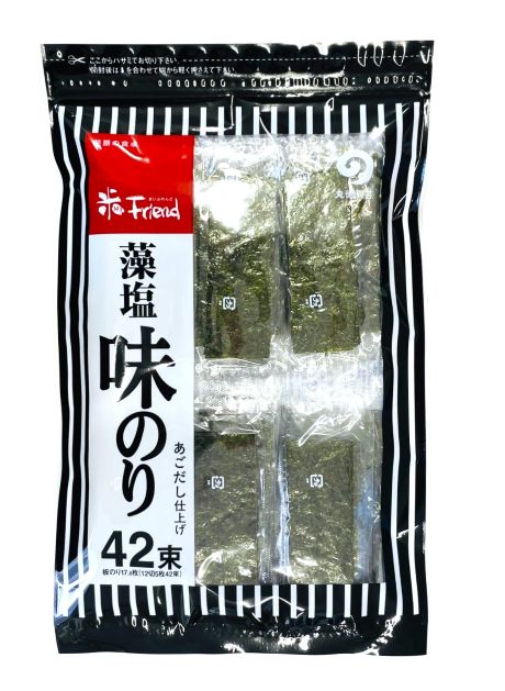 ◆丸徳 藻塩味のり42束 12切5枚42束 まとめ買い（×12）（送料別）(n)