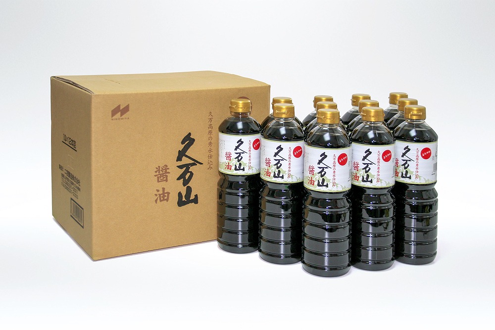 二宮醸造 久万山しょうゆ 1000ml まとめ買い(×12)(送料別)(n)