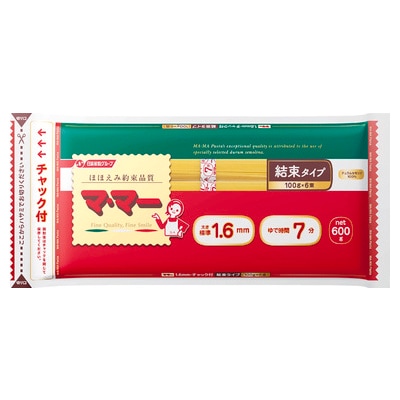 マ・マー チャック付スパゲティ結束 1.6mm 600g まとめ買い(×10)(送料別)(n)