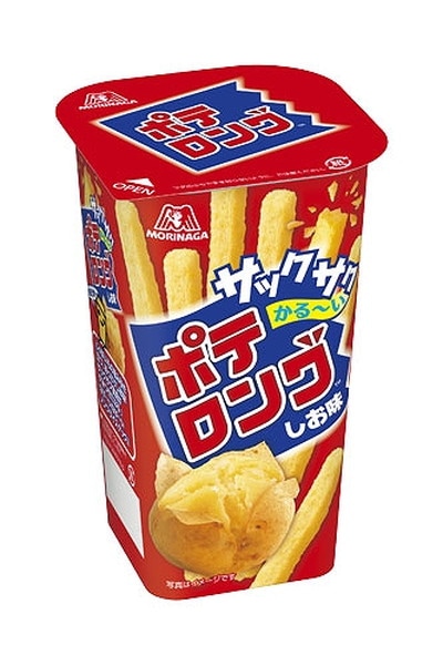 森永 ポテロングしお味 45g まとめ買い（×10）（送料別）(n)