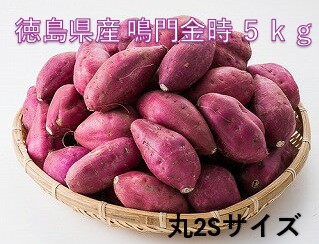 【限定クーポン対象商品】◆【産地取り寄せ商品】徳島県産 鳴門金時 ５ｋｇ 丸２Ｓサイズ さつまいも(n)