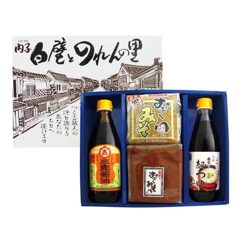 ◇【産地取り寄せ商品】森文田舎味噌醤油セット（送料別）(n) | 【特集