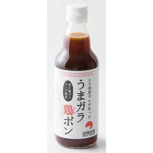 【産地取り寄せ商品】高知食鶏加工(株) うまガラ鶏ポン 360ml瓶×3本 化粧箱 鶏ガラ ポン酢（送料別）(n)