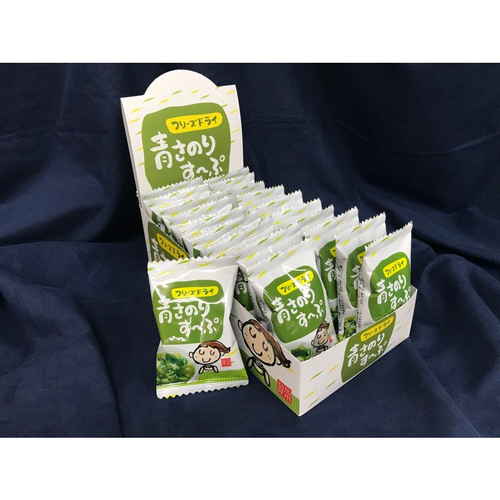 ◆【産地取り寄せ商品】青さのりす～ぷ 20個入り箱 (有)加用物産 四万十 青さ 高知 中華風 （送料別）(n)
